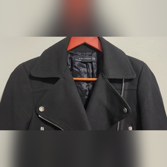 Zara Black Coat - Picture 3 of 10